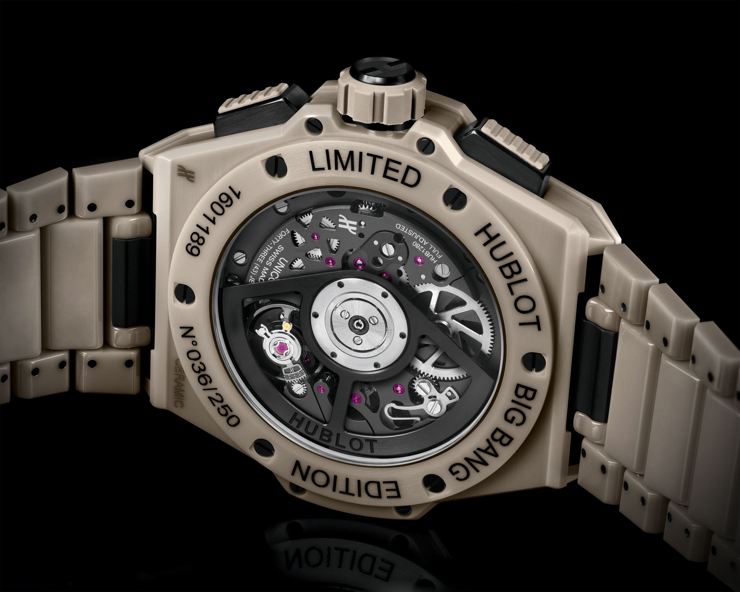 HUBLOT宇舶表Big Bang Integral一体式米色陶瓷腕表-细节图（2）.jpg